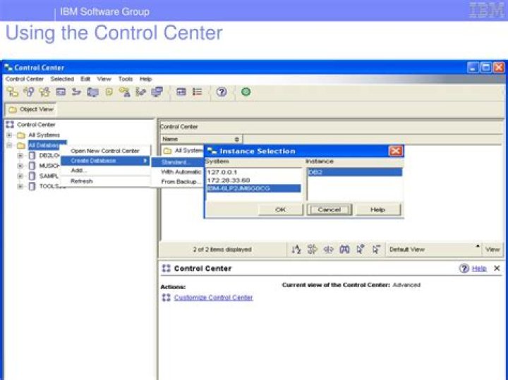 What is Db2 Control Center?
