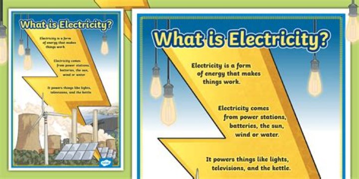 What is electricity and example?