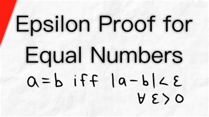 What is epsilon as a number?