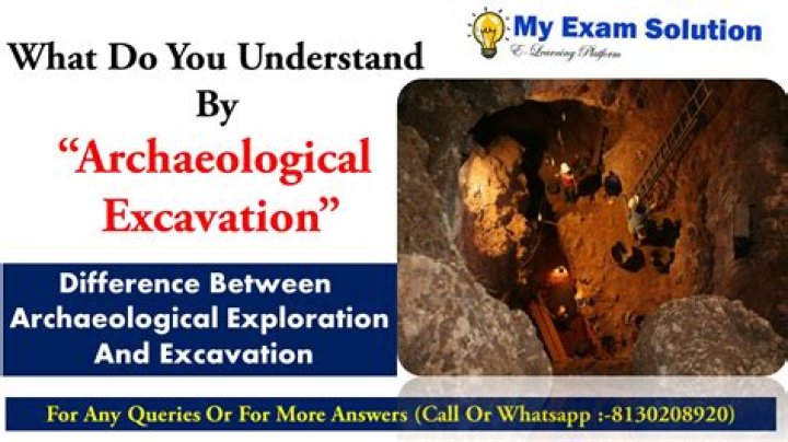 What is excavation in history?