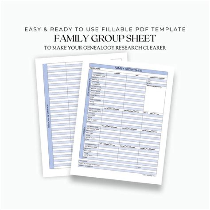 What is family group sheet on ancestry?