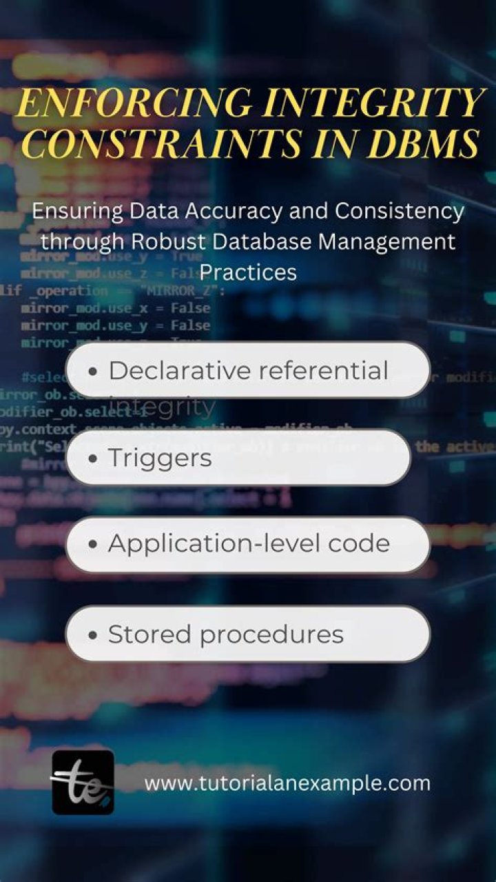 What is referential constraints in DBMS?