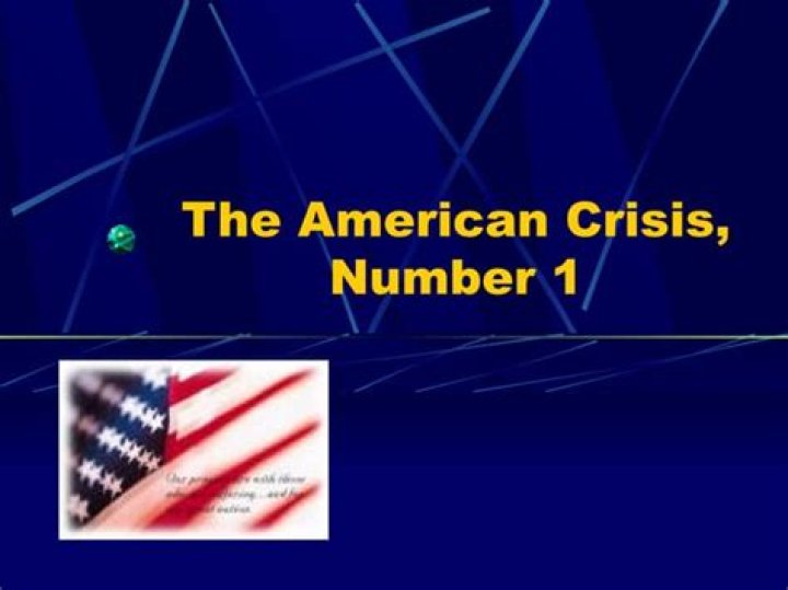 What is the American crisis Number 1 about