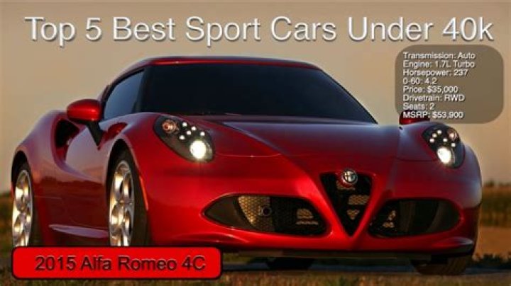What is the best sports car under 40k?