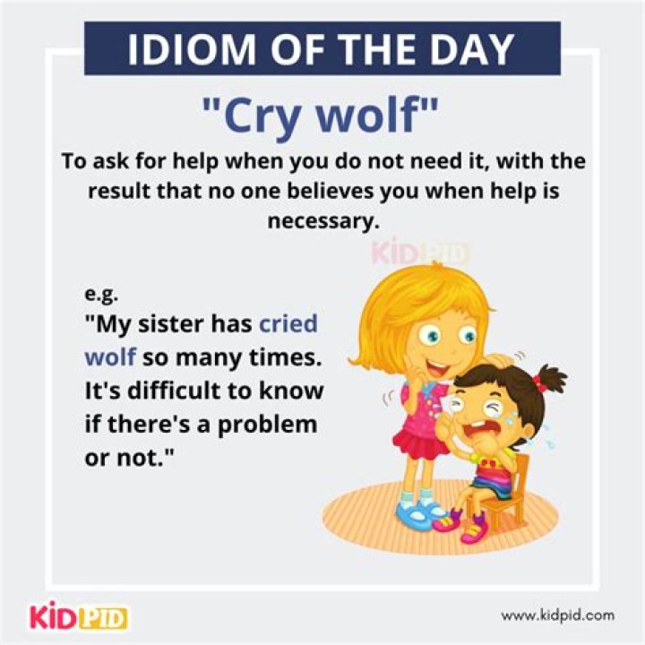 What is the correct meaning of idiom to cry wolf?