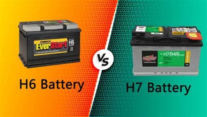 What is the difference between h6 and h7 battery