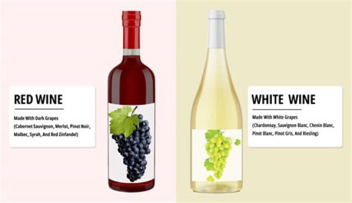What is the difference in taste between red and white wine