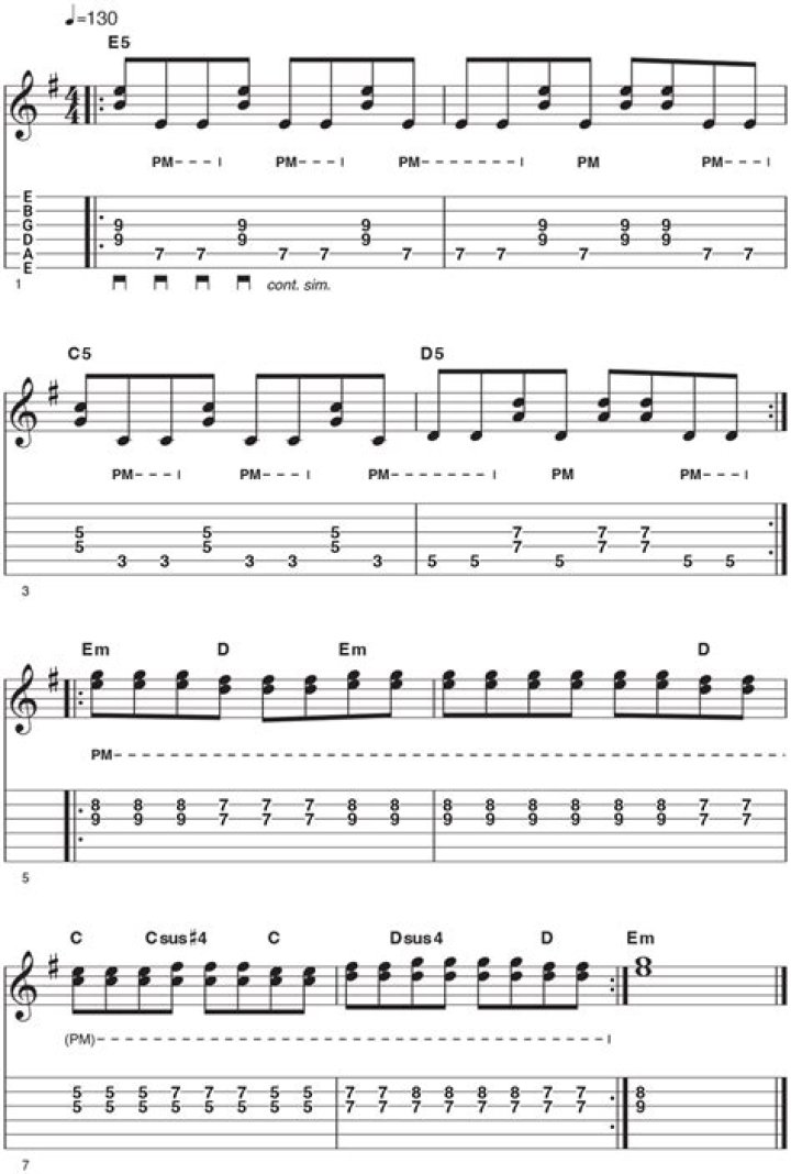What is the fastest way to palm mute power chords?