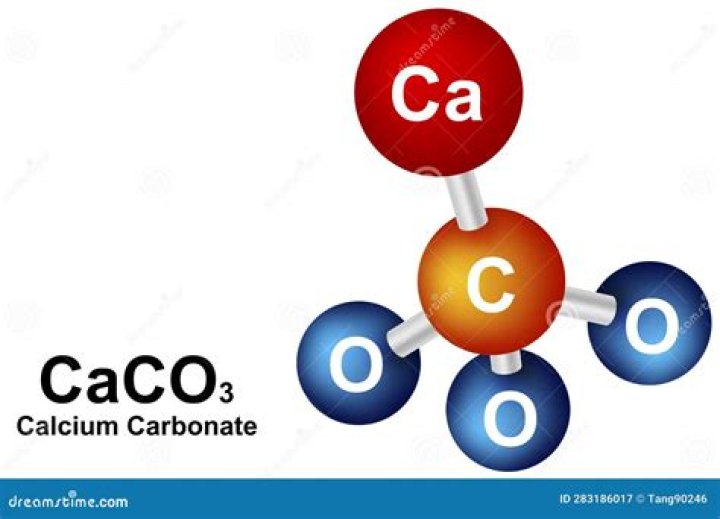 What is the formula for CaCO3?