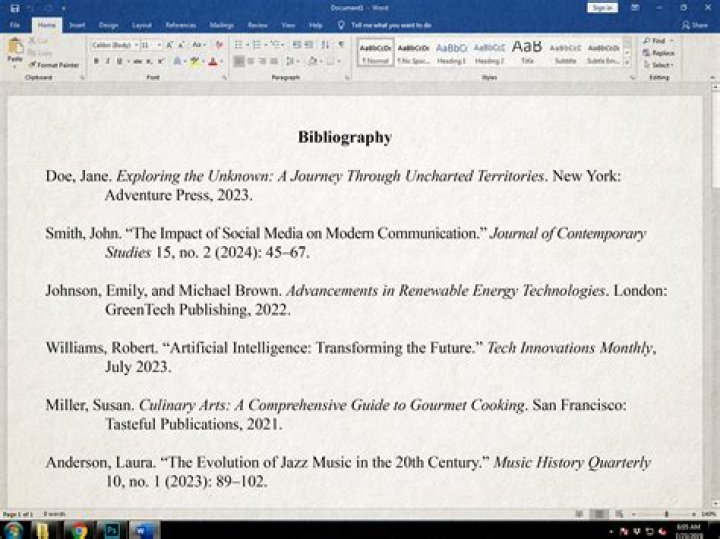 What is the full meaning of bibliography?