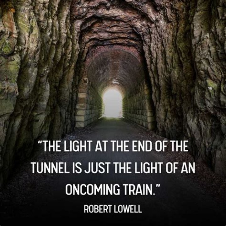 What is the meaning of the idiom see the light at the end of the tunnel?
