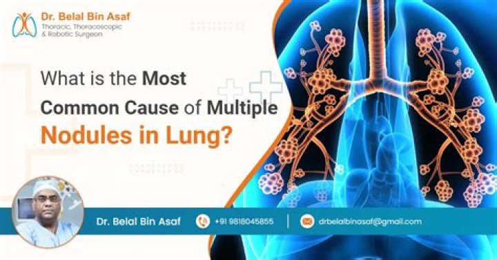 What is the most common cause of multiple nodules in lung?