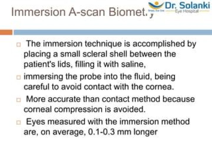 What is the most common error made in immersion biometry?