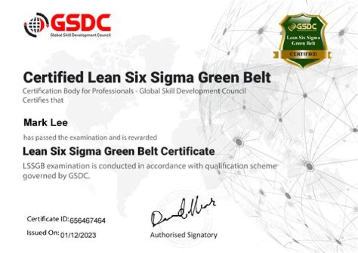 What is the most recognized Lean Six Sigma Certification?