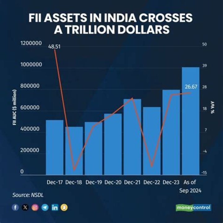 What is the total FII investment in India?