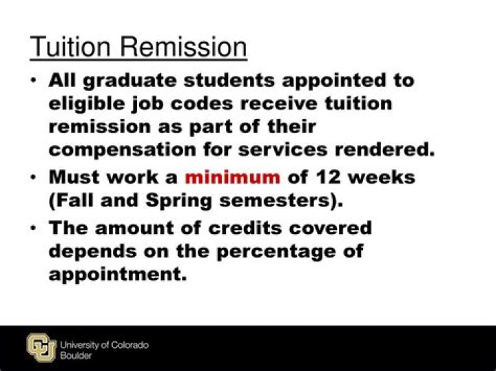 What is tuition remission for graduate students?