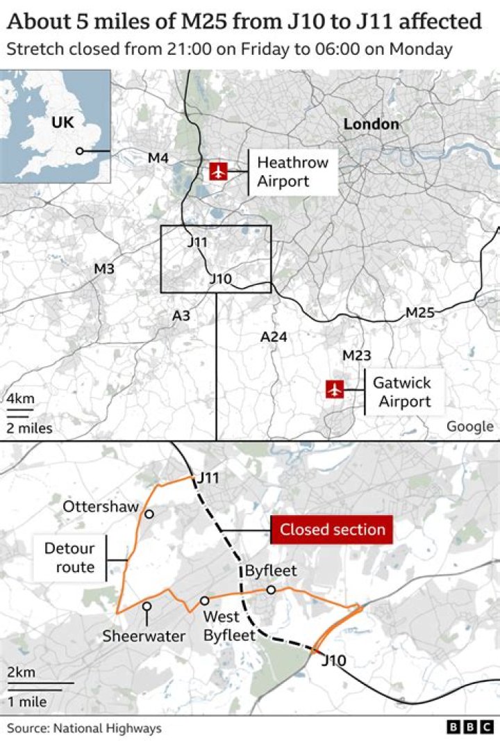 What Junction does M11 join M25?