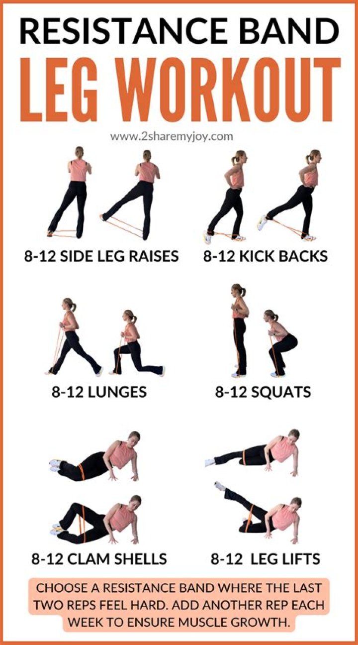 What leg exercises can I do with a resistance band?