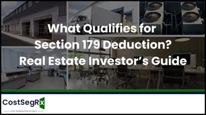 What qualifies for a Section 179 deduction?