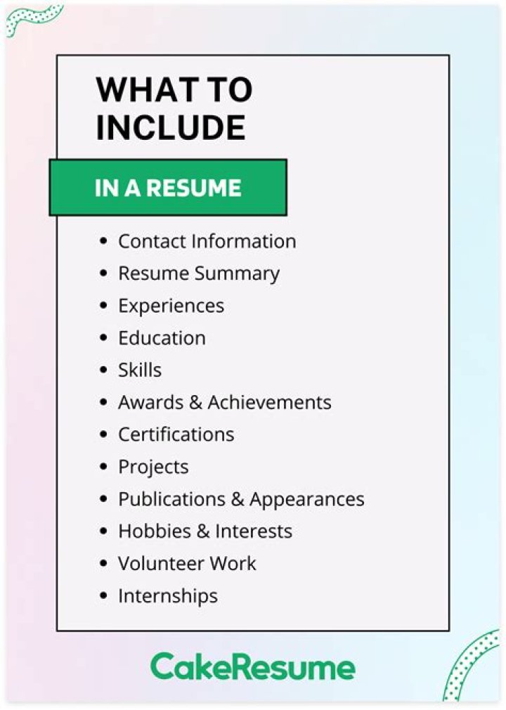 What should be on a COO resume?