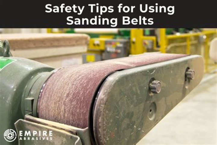 What should I check before using a belt sander?