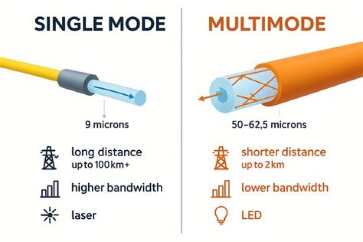 What size is single mode fiber?