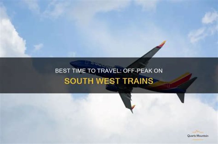 What time is off-peak on trains South West train?