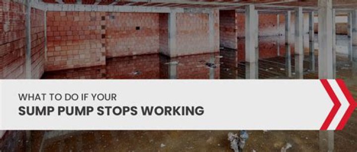 What to do if sump pump stops working