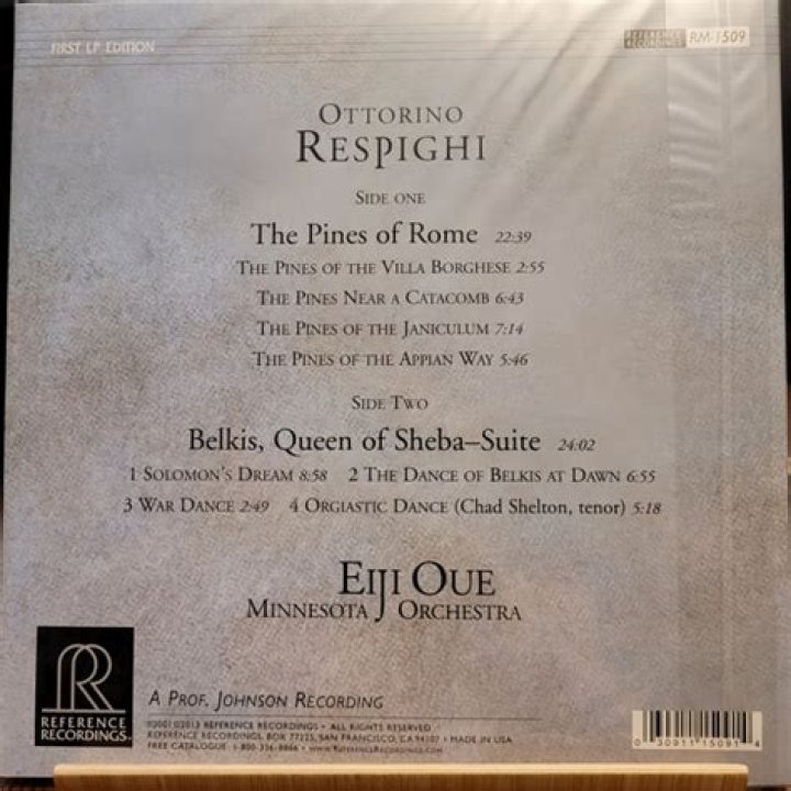 What unusual instrument did Ottorino Respighi include in the third movement of the Pines of Rome?