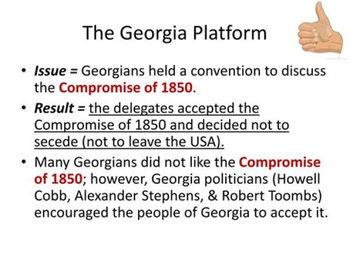 What was one reason the state adopted the Georgia Platform?