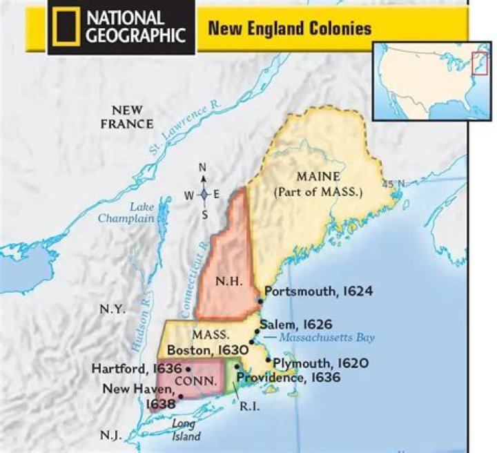 What was the population of the New England colonies in the 1600s?