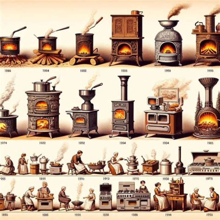 What were stoves like in the 1800s?