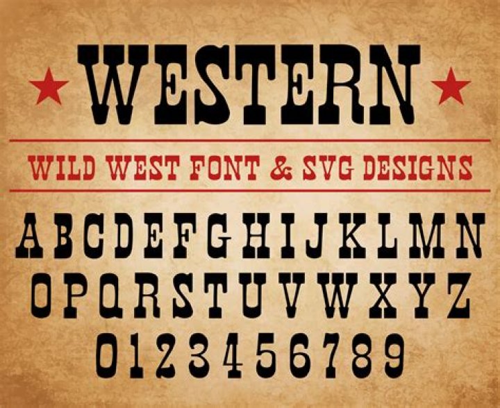 What word font has a Western look?