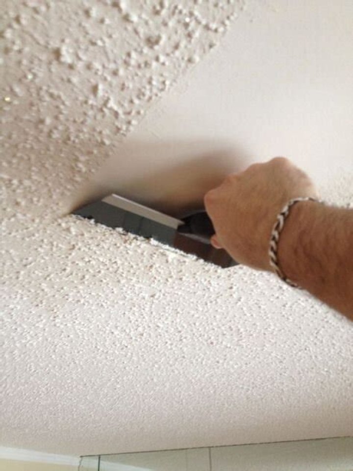 Whats under popcorn ceiling