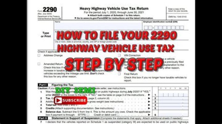 When can I file my 2290 for 2021?