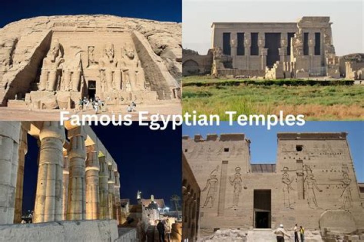 Where are the Egyptian temples located?