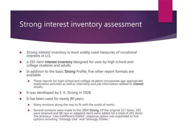 Where can I take the Strong Interest Inventory assessment?
