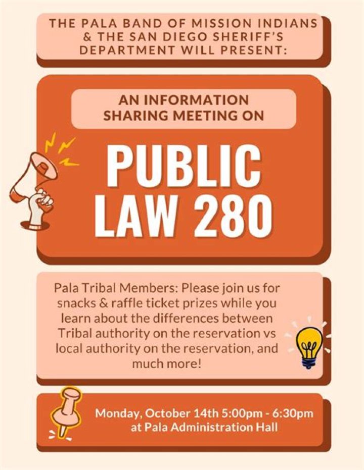 Where does public law 280 apply?