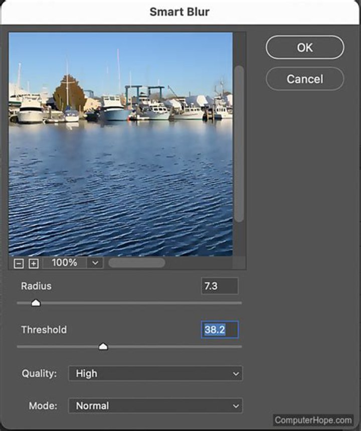 Where is Smart Blur in Photoshop?