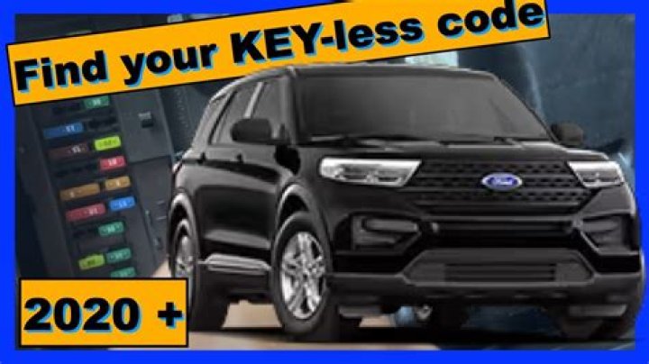 Where is the keyless entry code on a Ford Escape?