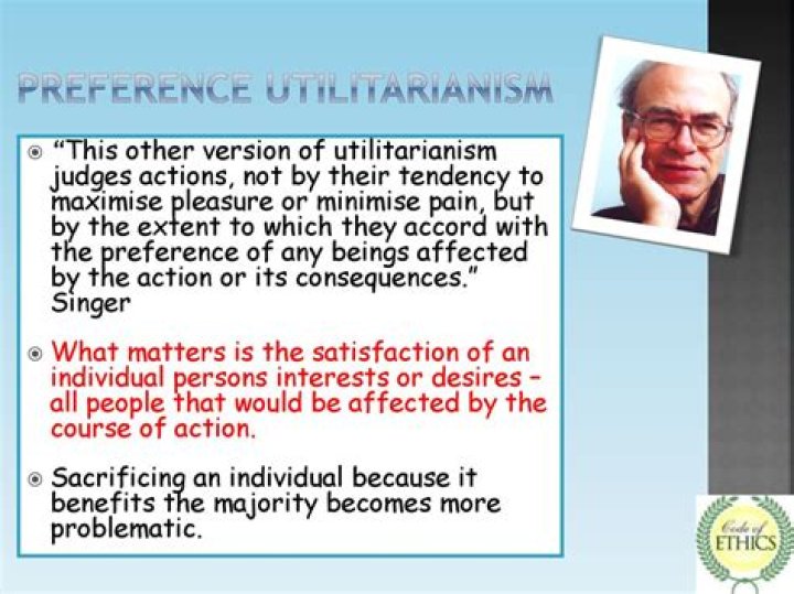 Who came up with preference utilitarianism?