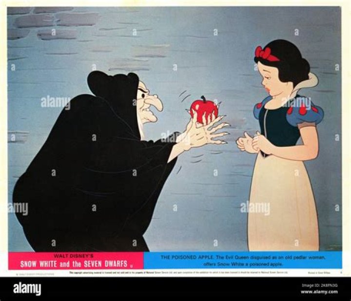 Who has the apple in Snow White?