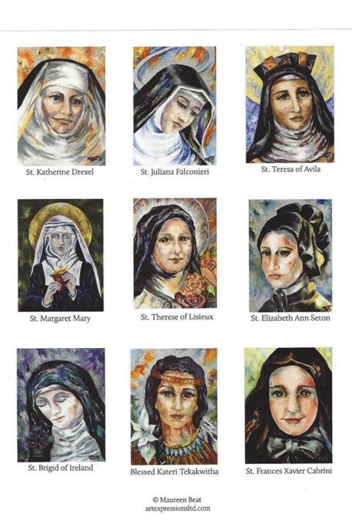 Who is the 12 saints in order?
