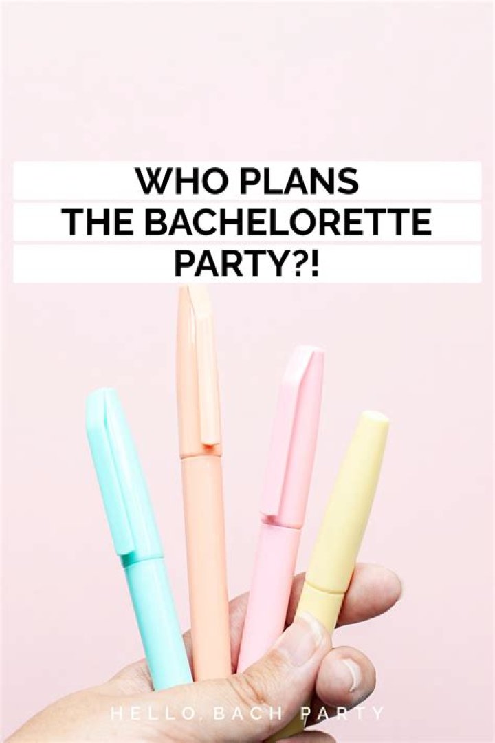 Who plans the bachelorette party