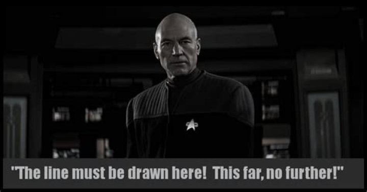 Who said the line must be drawn here this far no further?