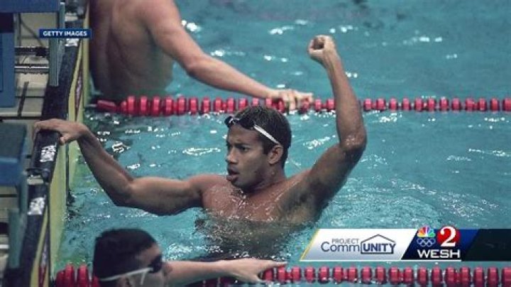 Who was the first person to win a gold medal in swimming?