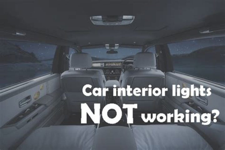 Why are my interior lights not working?