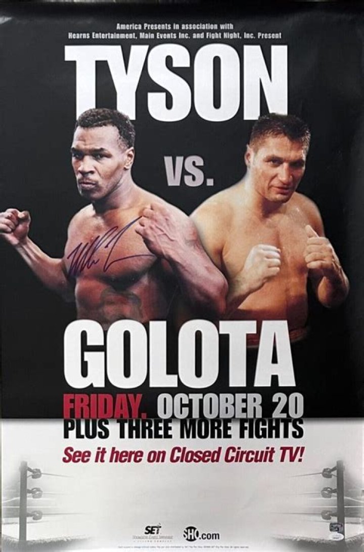 Why did Golota walk out on Tyson?