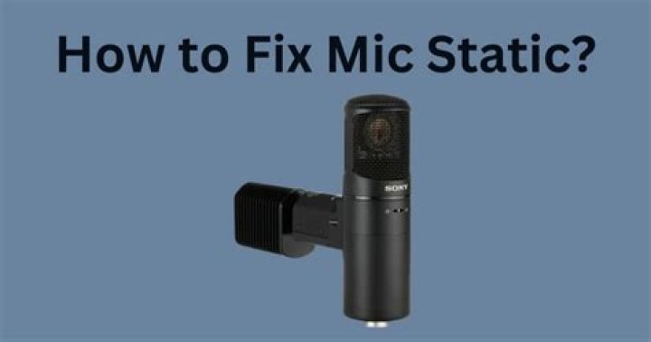 Why is my microphone making a static noise?