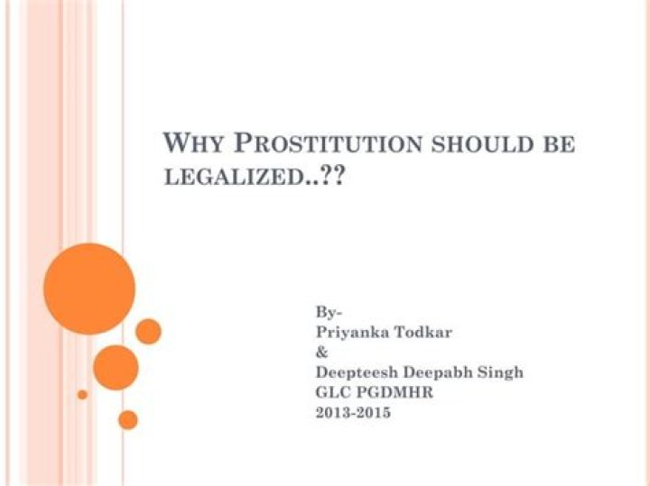 Why prostitution should be legalized?